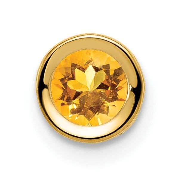 Citrine Bezel Set Pendant | 14KT Yellow Gold | Barnes Jewelers Goldsboro NC Barnes Jewelers Goldsboro, NC