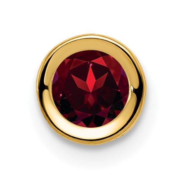 Garnet Bezel Set Pendant | 14KT Yellow Gold | Barnes Jewelers Goldsboro NC Barnes Jewelers Goldsboro, NC