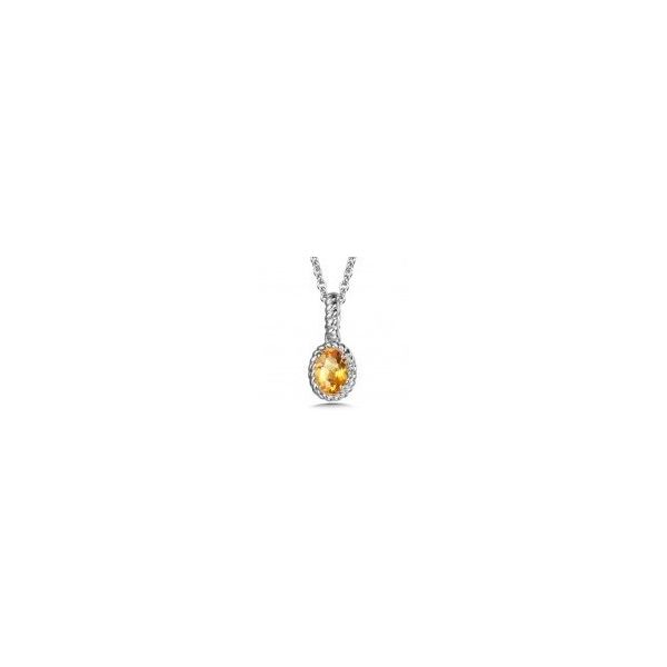 Citrine Pendant Necklace | Sterling Silver | Barnes Jewelers Goldsboro NC Barnes Jewelers Goldsboro, NC