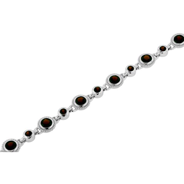 Garnet Tennis Bracelet | Sterling Silver | Barnes Jewelers Goldsboro NC Barnes Jewelers Goldsboro, NC