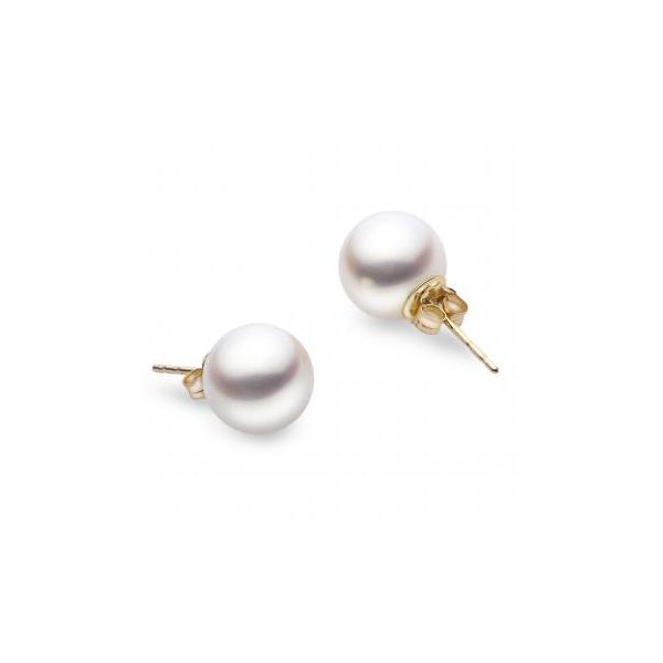 Akoya Pearl Stud Earrings | 14KT Yellow Gold | Barnes Jewelers Goldsboro NC Barnes Jewelers Goldsboro, NC