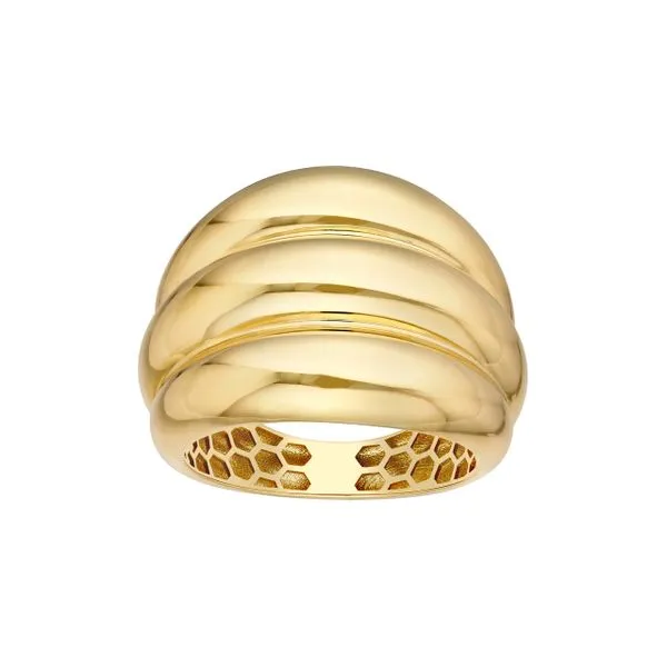 MIDAS  Fluted Fashion Ring, 14KT Yellow Gold, Size 6  TM024528-14Y Barnes Jewelers Goldsboro, NC