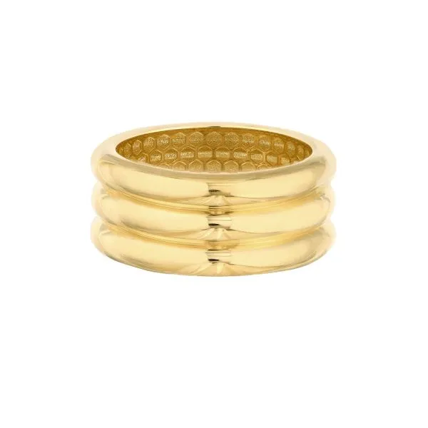 MIDAS  Triple Ridge Band, 14KT Yellow Gold, Size 6  TM024538-14Y Barnes Jewelers Goldsboro, NC