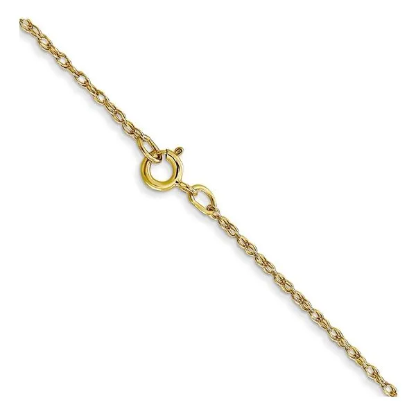 QUALITY GOLD  Cable Rope Chain, 10KT Yellow Gold, 0.7MM, 18
