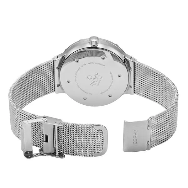 OBAKU  Analog Watch, Stainless Steel Image 2 Barnes Jewelers Goldsboro, NC