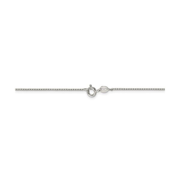 Sterling Silver Box Chain, 0.90mm,  Length 20
