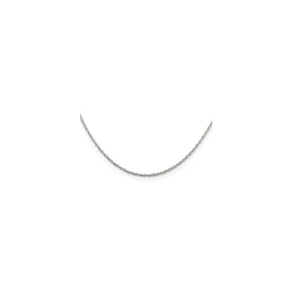 QUALITY GOLD  Loose Rope Chain, Sterling Silver, Rhodium, 1.25MM, 22