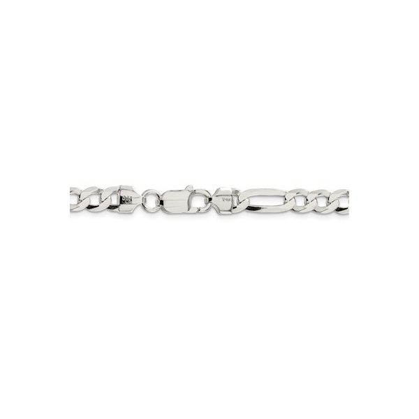 Flat Figaro Chain Bracelet | Sterling Silver | Barnes Jewelers Goldsboro NC Barnes Jewelers Goldsboro, NC