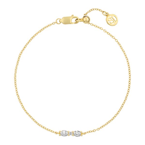 Sif Jakobs “Ellera” Ovale CZ Bracelet | 18KT Gold Plated Sterling Silver | Barnes Jewelers Goldsboro NC Barnes Jewelers Goldsboro, NC