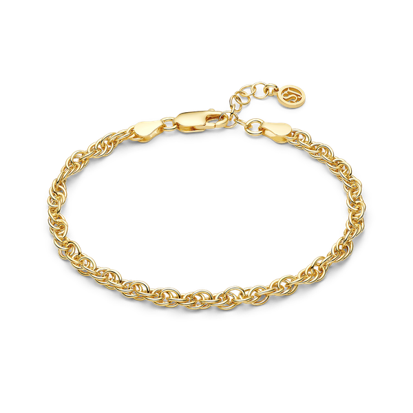 Sif Jakobs “Intereccio” Rope Chain Bracelet | 18KT Gold Plated Sterling Silver | Barnes Jewelers Goldsboro NC Barnes Jewelers Goldsboro, NC