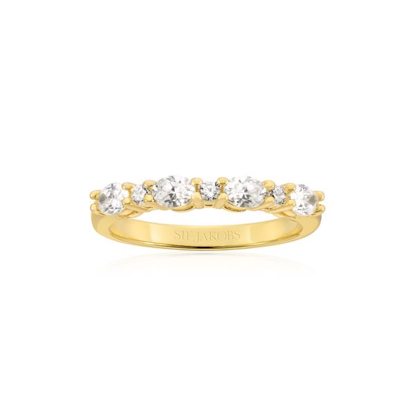Sif Jakobs “Ellera” Ovale CZ Ring | 18KT Gold Plated Sterling Silver | Barnes Jewelers Goldsboro NC Barnes Jewelers Goldsboro, NC