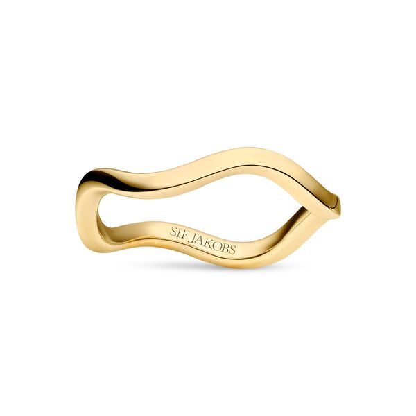 Sif Jakobs “Ellera” Waves Stackable Band | 18KT Gold Plated Sterling Silver | Barnes Jewelers Goldsboro NC Barnes Jewelers Goldsboro, NC