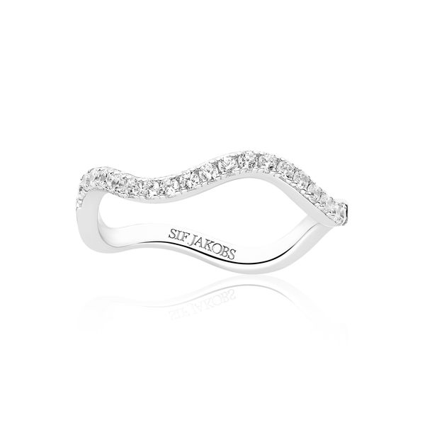 Sif Jakobs “Ellera” Waves CZ Stackable Band | Sterling Silver | Barnes Jewelers Goldsboro NC Barnes Jewelers Goldsboro, NC