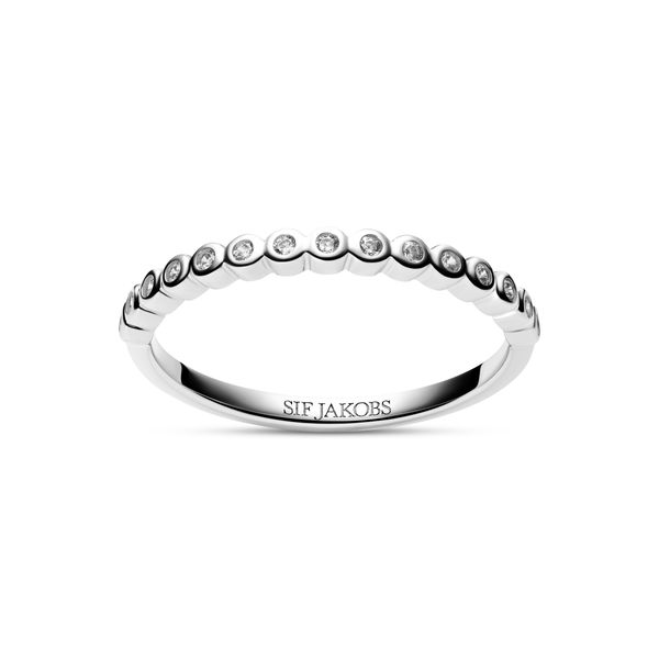 Sif Jakobs “Sarzana” Bezel Set CZ Stackable Band | Sterling Silver | Barnes Jewelers Goldsboro NC Barnes Jewelers Goldsboro, NC
