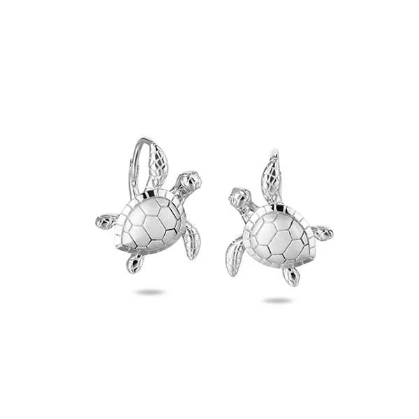ALAMEA  Turtle Earrings, Sterling Silver, Rhodium  983-12-01 Barnes Jewelers Goldsboro, NC