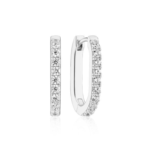 Sif Jakobs “Capizzi” Piccolo CZ Hoop Earrings | Sterling Silver | Barnes Jewelers Goldsboro NC Barnes Jewelers Goldsboro, NC