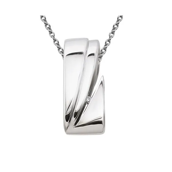 ITALGEM  Diamond Fashion Necklace, Sterling Silver, 0.006CT Round, 18