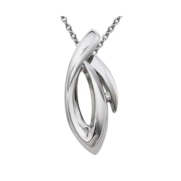 ITALGEM  Diamond Fashion Necklace, Sterling Silver, 0.01CT Round, 18