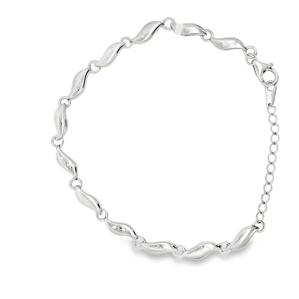 Wave Link Diamond Bracelet | Barnes Jewelers, Goldsboro NC Barnes Jewelers Goldsboro, NC