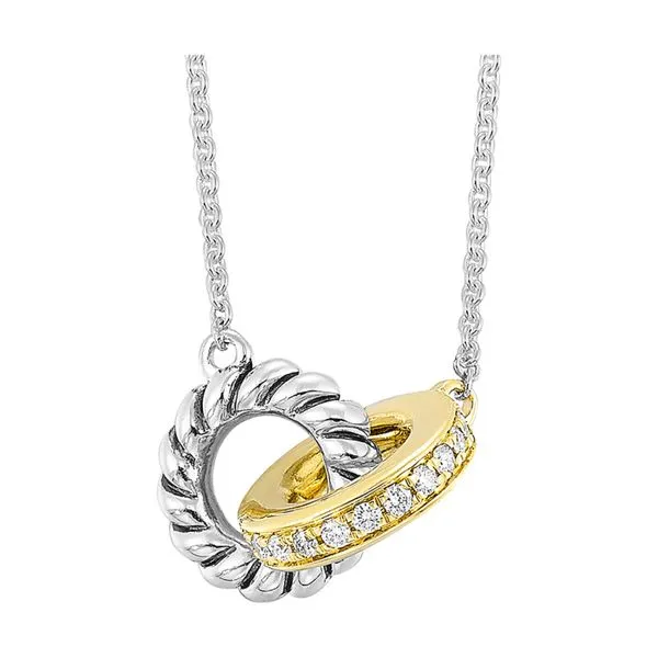 Double Circle Link Diamond Necklace | Barnes Jewelers, Goldsboro NC Barnes Jewelers Goldsboro, NC