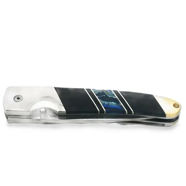 STONEWORKS  Woolly Mammoth Tooth Jewelry Collection Pocket Knife, Stainless Steel, 4