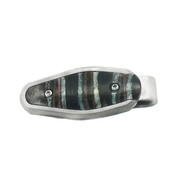 STONEWORKS  Woolly Mammoth Tooth Jewelry Collection Money Clip, Titanium  MAM52 Barnes Jewelers Goldsboro, NC