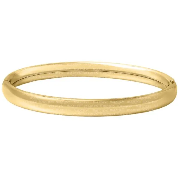 MARATHON  Children's Polished Bangle Bracelet, 14KT Gold Filled, Hinged, 5.25