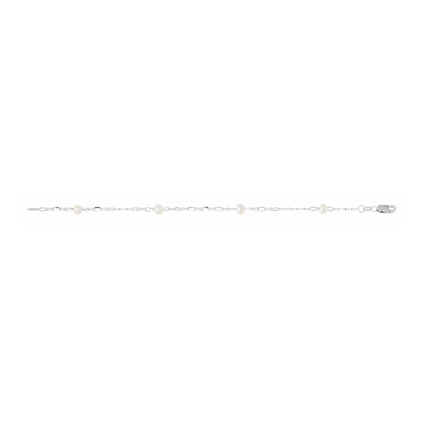 Child’s Pearl Station Bracelet | Sterling Silver | Barnes Jewelers Goldsboro NC Barnes Jewelers Goldsboro, NC