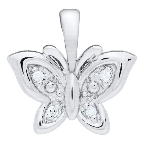 Children’s Diamond Butterfly Necklace | Sterling Silver | Barnes Jewelers Goldsboro NC Barnes Jewelers Goldsboro, NC