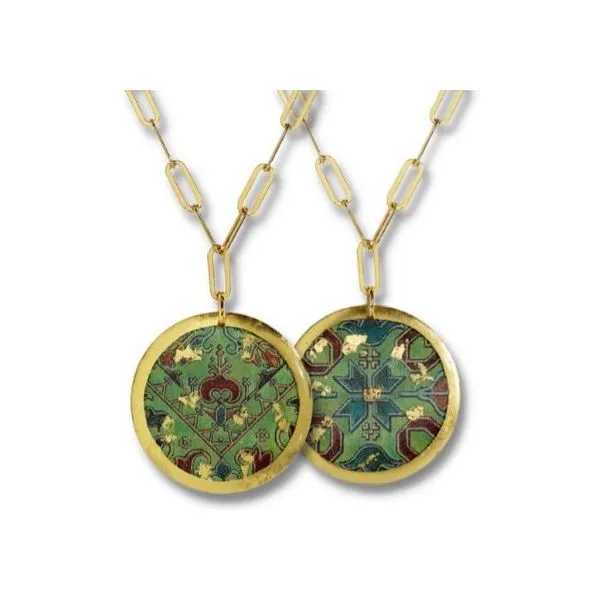 Evocateur Agatha Necklace 22KT Gold Leaf Goldsboro North Carolina