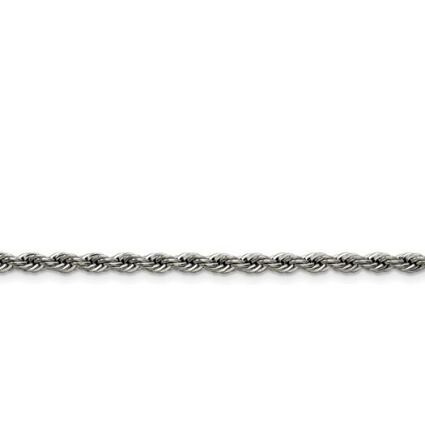 4MM Rope Chain in Stainless Steel, 20