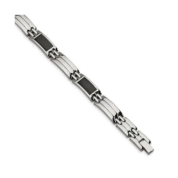 Stainless steel carbon fiber bracelet sale