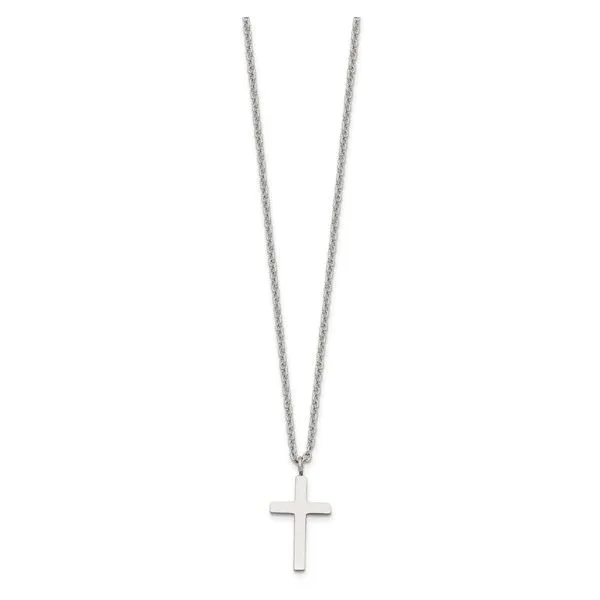 QUALITY GOLD  Cross Necklace, Stainless Steel, 18