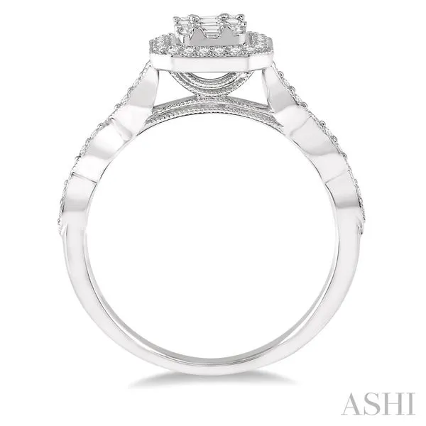 3/8 Carat Diamond Ring in 14K White Gold Image 2 Barnett Jewelers Jacksonville, FL