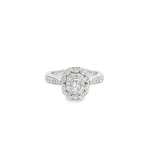 Vintage Inspired Diamond Engagement Ring Barnett Jewelers Jacksonville, FL