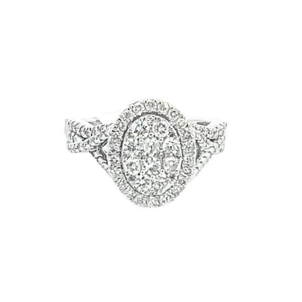 1 CTTW Oval Diamond Wedding Set Barnett Jewelers Jacksonville, FL