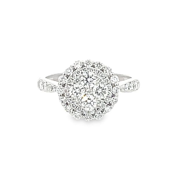 Halo Diamond Engagement Ring Barnett Jewelers Jacksonville, FL
