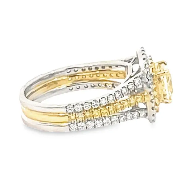 Yellow Diamond Engagement Ring Image 2 Barnett Jewelers Jacksonville, FL