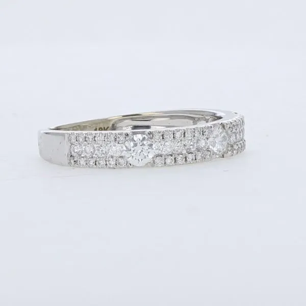 18Kt White Gold Diamond Band Image 2 Barnett Jewelers Jacksonville, FL
