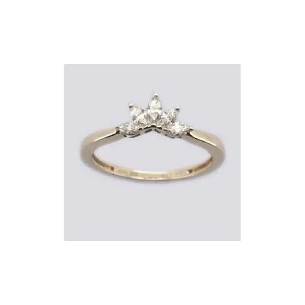 14K Yellow Gold Marquise Diamond Wedding Band Barnett Jewelers Jacksonville, FL