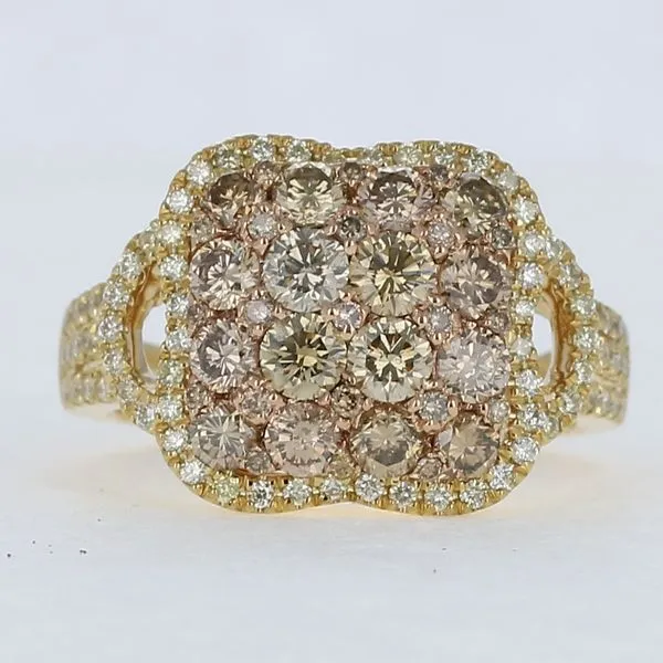 18Kt 1.89 cttw Cognac Diamond Ring Barnett Jewelers Jacksonville, FL