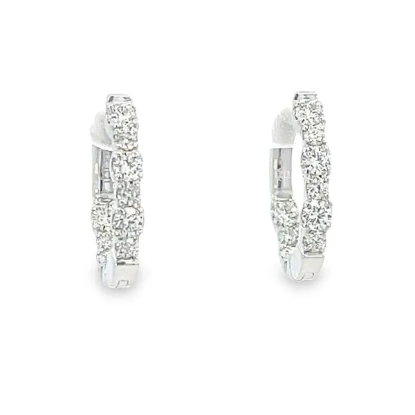 1 Carat Diamond Hoops Barnett Jewelers Jacksonville, FL