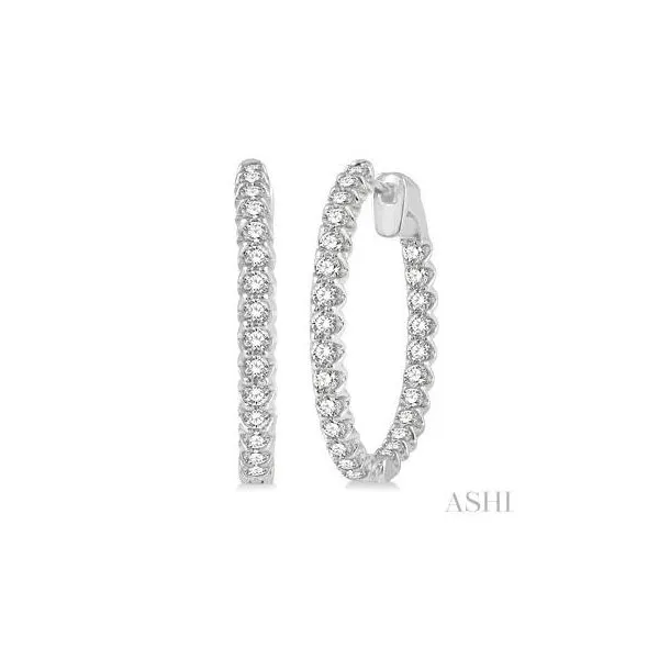 2.00 CARAT DIAMOND HOOPS Barnett Jewelers Jacksonville, FL