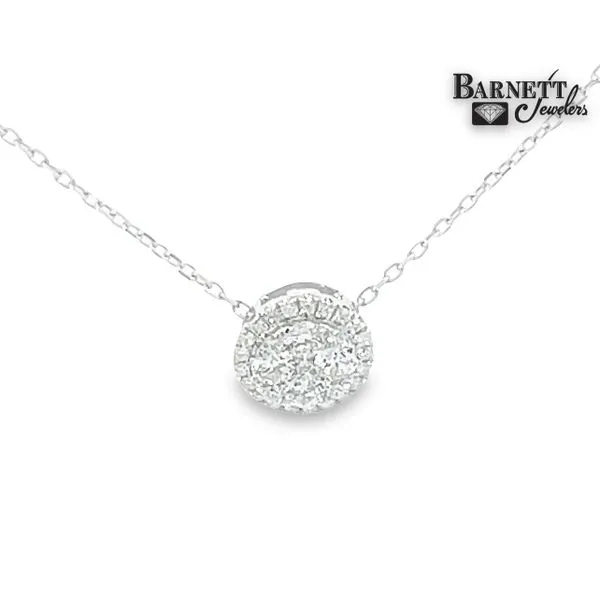 Diamond Cluster Pendant Barnett Jewelers Jacksonville, FL