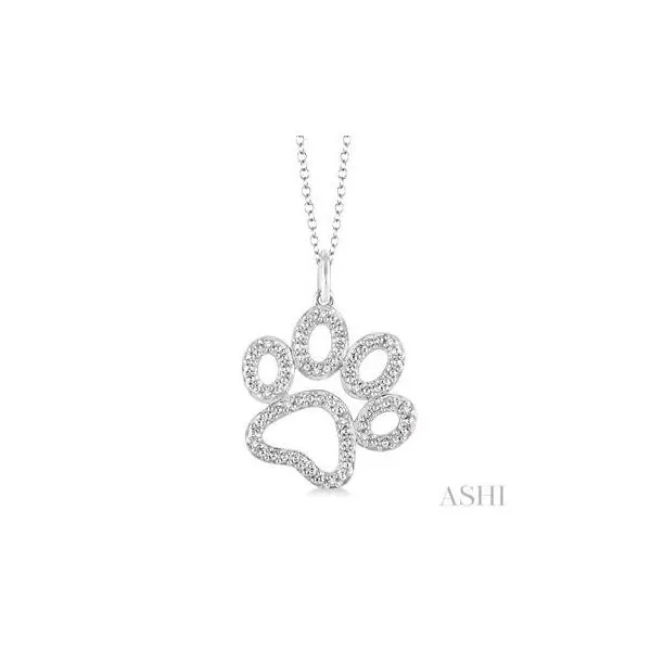 Diamond Dog Paw Pendant Barnett Jewelers Jacksonville, FL