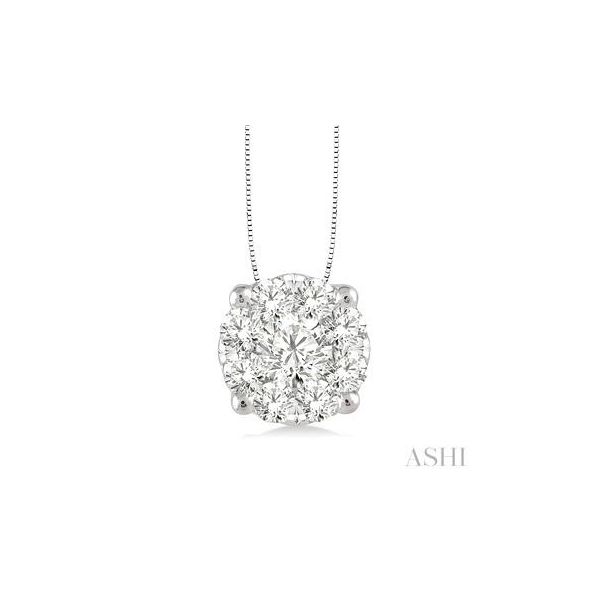 1/2 Carat Lovebright Round Diamond Pendant Barnett Jewelers Jacksonville, FL