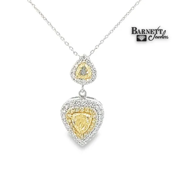 1.00 Carat Pearshape Drop Pendant Barnett Jewelers Jacksonville, FL