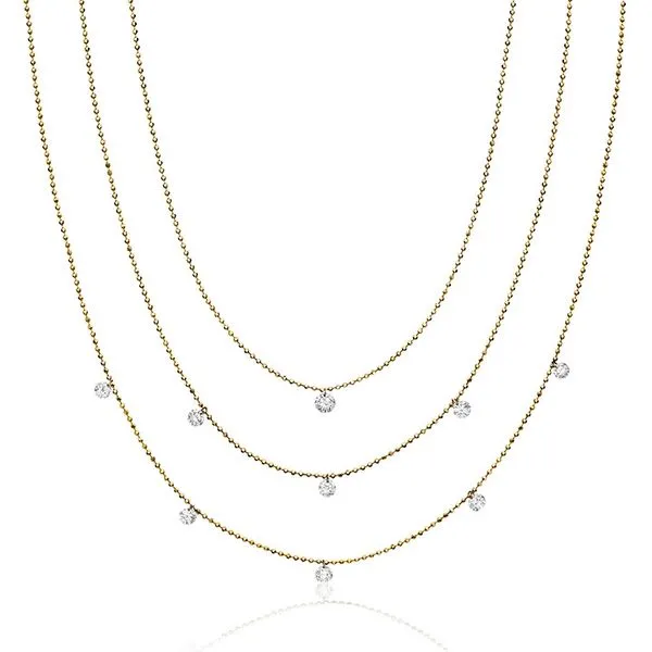Triple Diamond Necklace Barnett Jewelers Jacksonville, FL