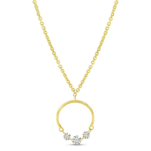 Dashing Diamond Half Circle Necklace Barnett Jewelers Jacksonville, FL