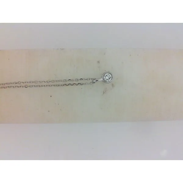 Bezel Set Diamond Necklace Barnett Jewelers Jacksonville, FL